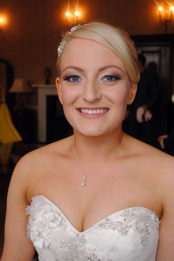 Bridal makeup for client Ali, Colwick Hall, Nottingham